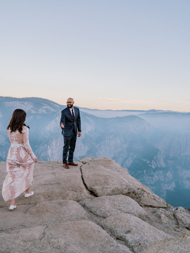 Yosemite elopement first look