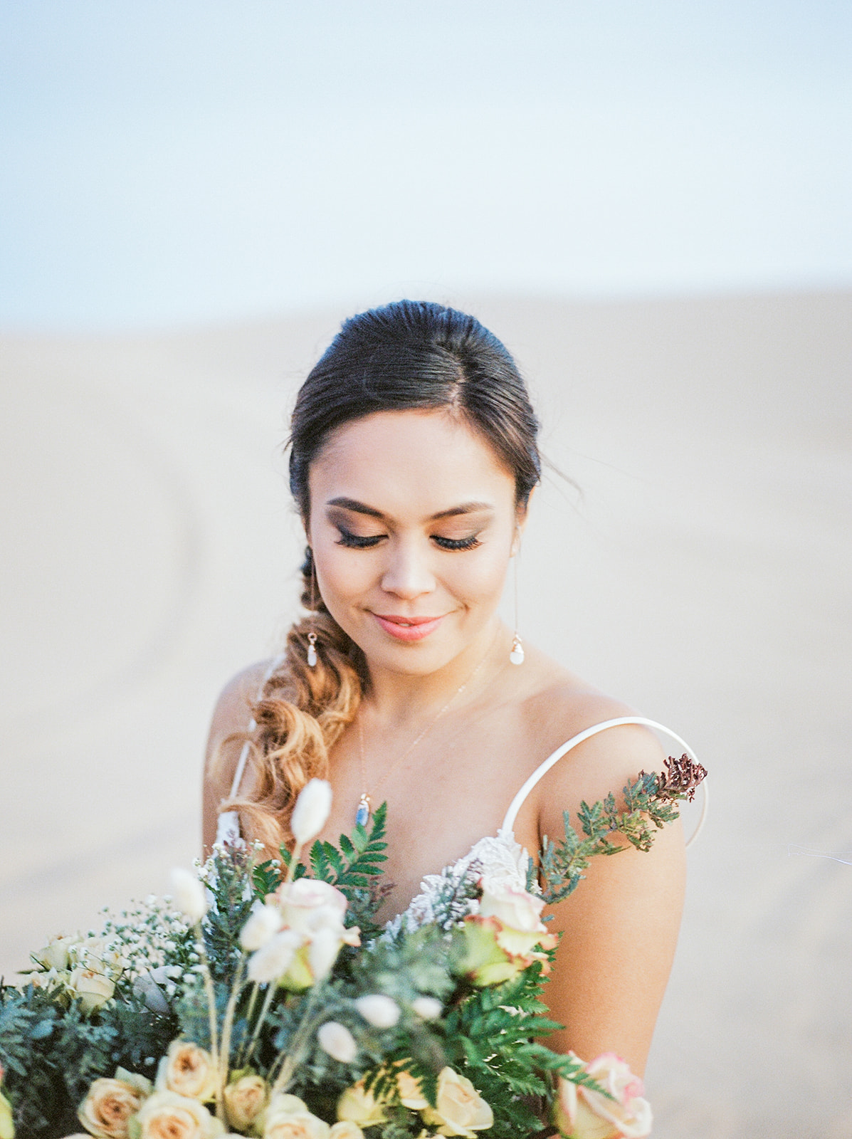 Sand dunes bridal session