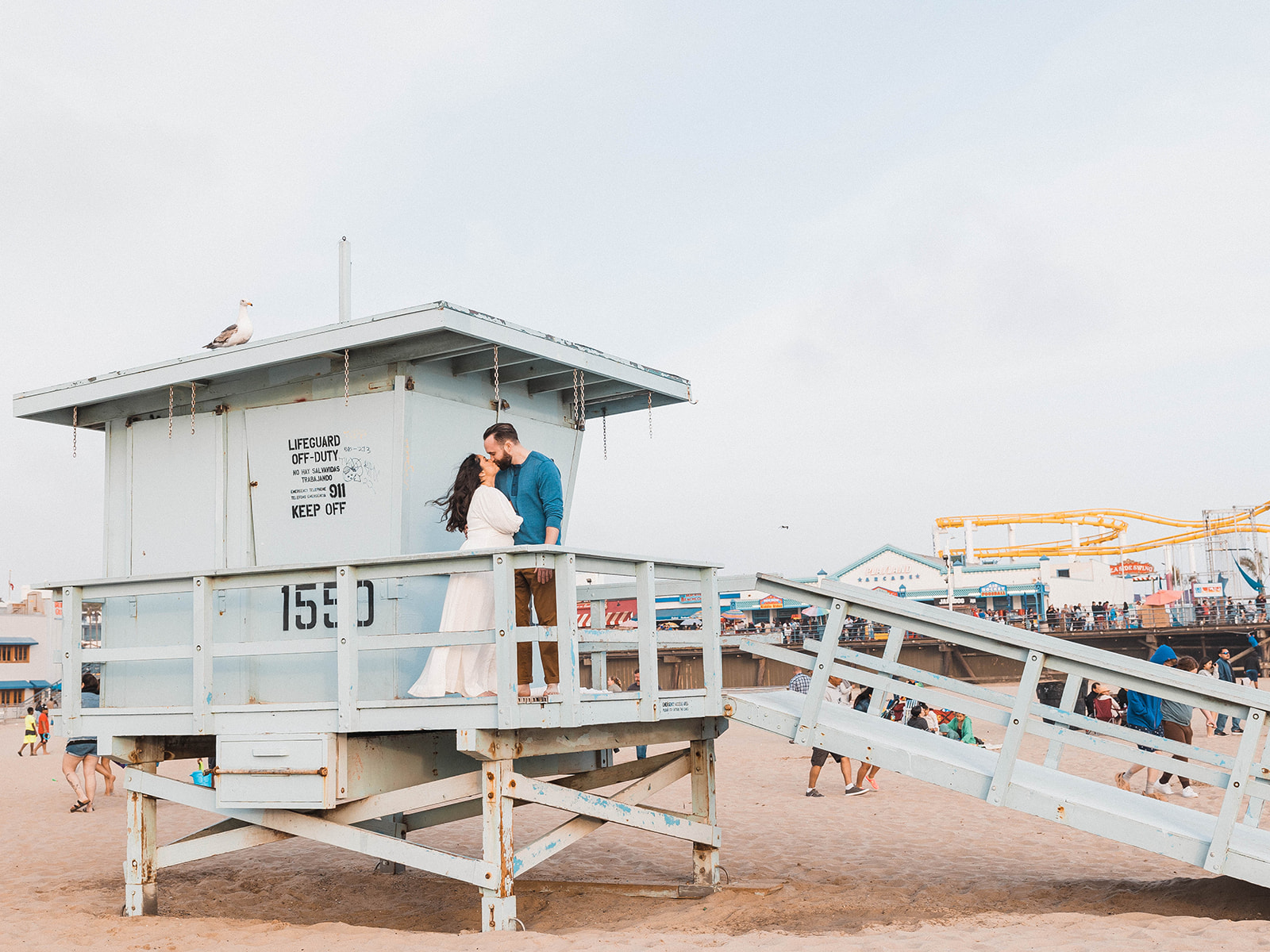engagement photo on the beach